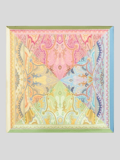 PRINTED SILK POCKET SQUARE