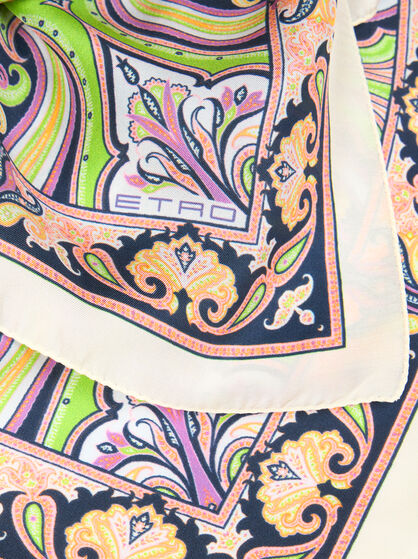 PATTERNED SILK POCKET SQUARE