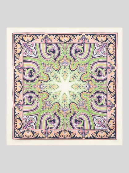 PATTERNED SILK POCKET SQUARE