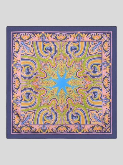 PATTERNED SILK POCKET SQUARE