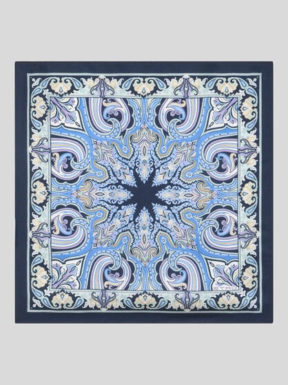PATTERNED SILK POCKET SQUARE