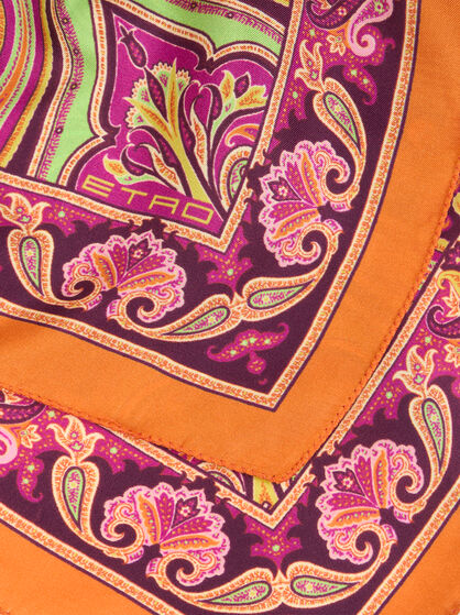 PAISLEY SILK POCKET SQUARE