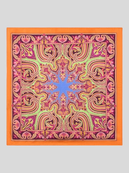 PAISLEY SILK POCKET SQUARE