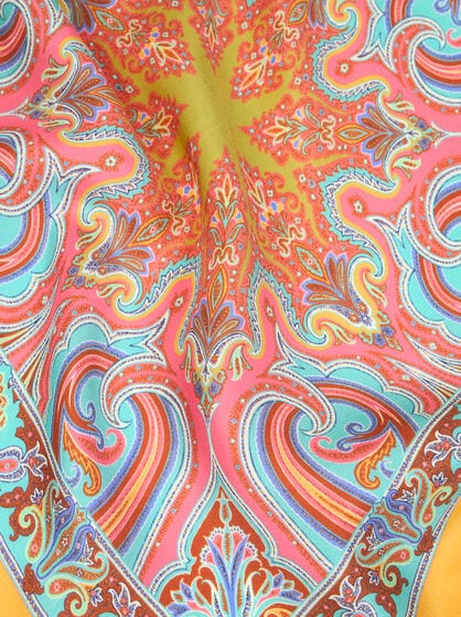 PAISLEY SILK POCKET SQUARE