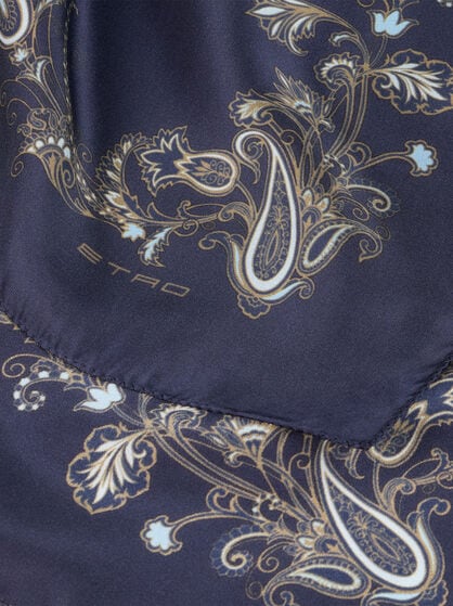 PRINTED SILK POCKET SQUARE