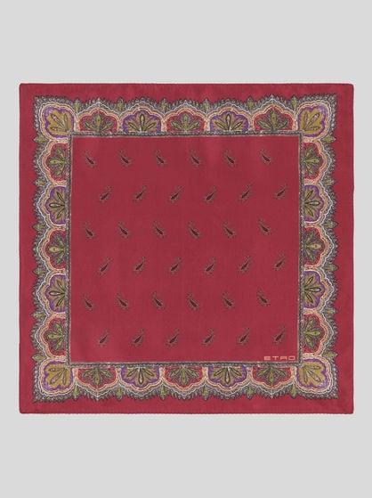 MICRO PAISLEY POCKET SQUARE