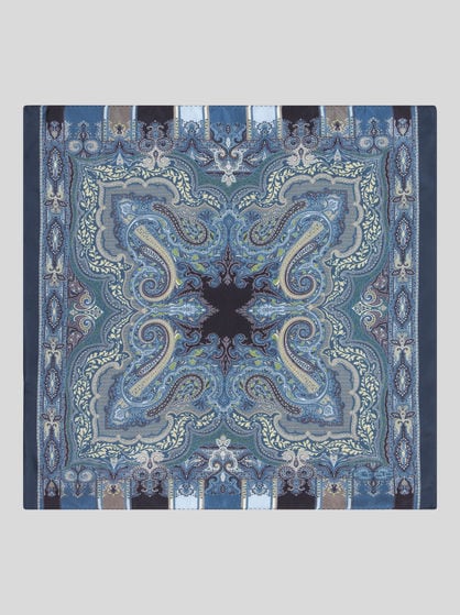 PRINTED SILK POCKET SQUARE