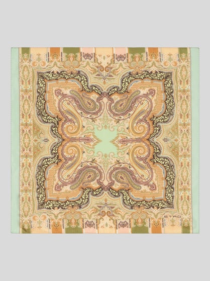 PRINTED SILK POCKET SQUARE