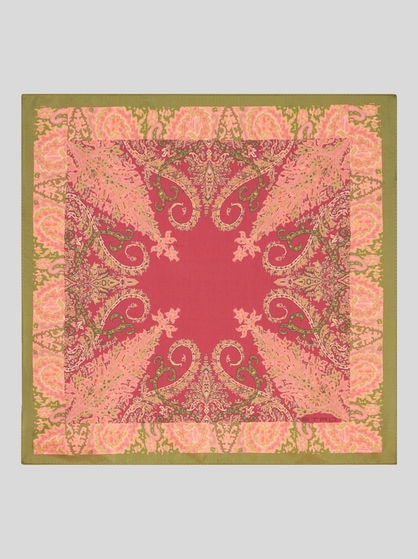 PRINTED SILK POCKET SQUARE