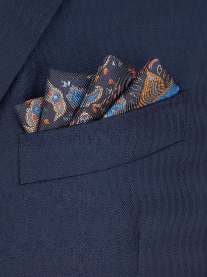 FLORAL PAISLEY POCKET SQUARE