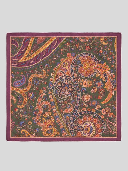 FLORAL PAISLEY POCKET SQUARE