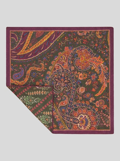 FLORAL PAISLEY POCKET SQUARE