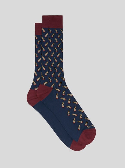 MICRO PAISLEY JACQUARD SOCKS