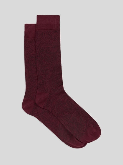 LEAFY JACQUARD SOCKS