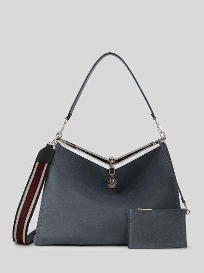 BORSA VELA GRANDE IN PELLE NABUK