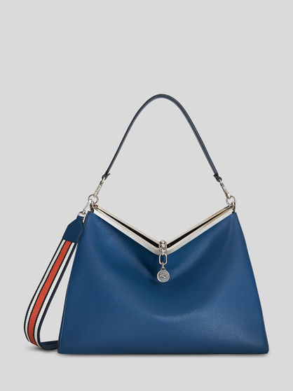 LARGE LEATHER VELA BAG
