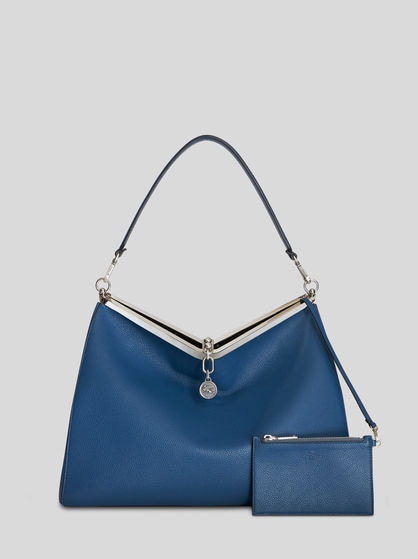 LARGE LEATHER VELA BAG