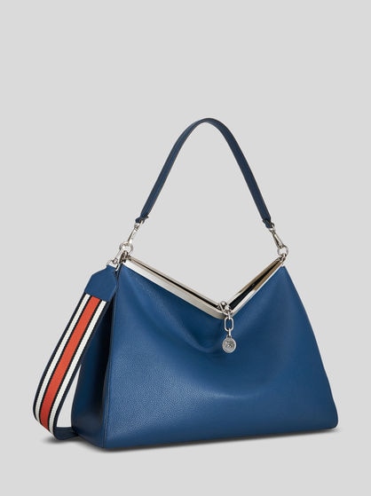 LARGE LEATHER VELA BAG