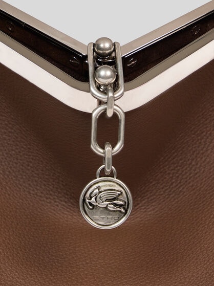 LARGE LEATHER VELA BAG