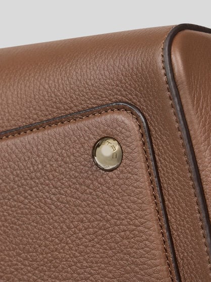 LARGE LEATHER VELA BAG