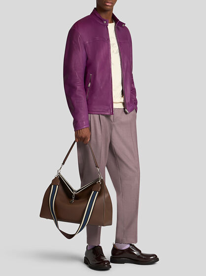 LARGE LEATHER VELA BAG