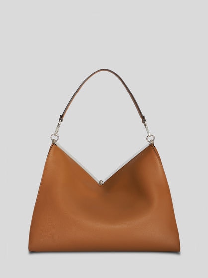 LARGE LEATHER VELA BAG