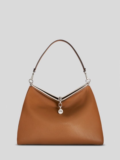 LARGE LEATHER VELA BAG