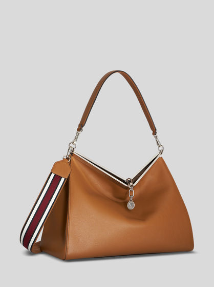 LARGE LEATHER VELA BAG