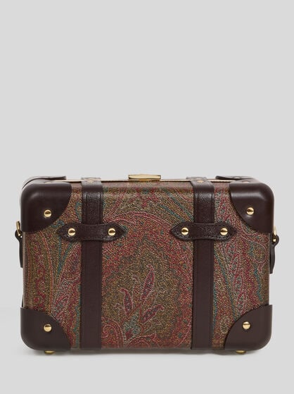 ETRO X GLOBE-TROTTER アルニカ＆レザー マイクロリジッド クロスボディバッグ