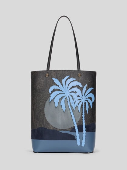 ARNICA TOTE BAG WITH LANDSCAPE DESIGN