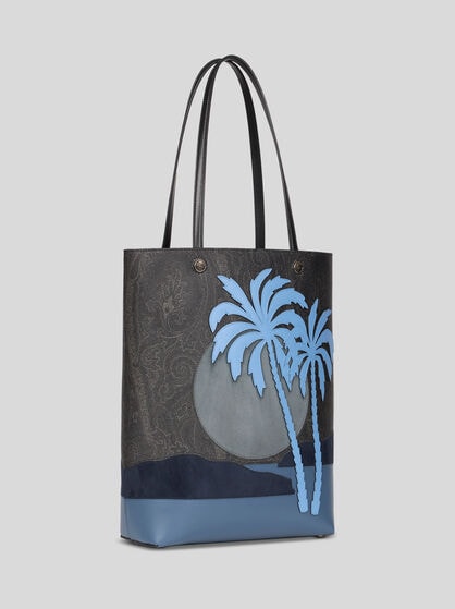 ARNICA TOTE BAG WITH LANDSCAPE DESIGN