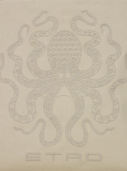 MAXI TOTE BAG WITH OCTOPUS EMBROIDERY