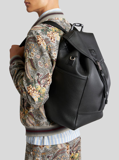 LARGE LEATHER BACKPACK