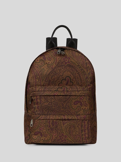 NYLON BACKPACK WITH ARNICA MOTIF