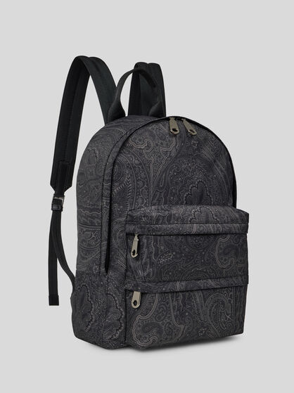 NYLON BACKPACK WITH ARNICA MOTIF