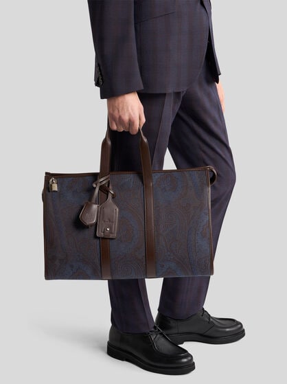 ETRO ESSENTIAL JACQUARD TRAVEL BAG