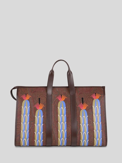 ETRO X AGOSTINO IACURCI LARGE ARNICA TRAVEL BAG