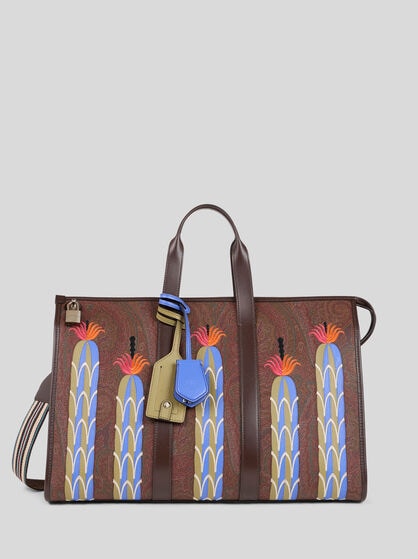 ETRO X AGOSTINO IACURCI LARGE ARNICA TRAVEL BAG