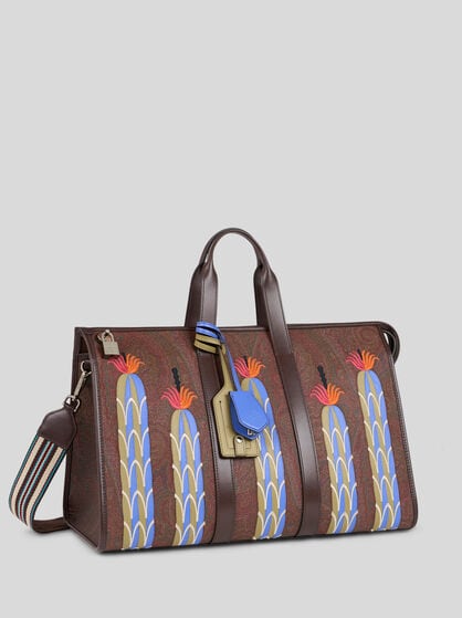 ETRO X AGOSTINO IACURCI LARGE ARNICA TRAVEL BAG