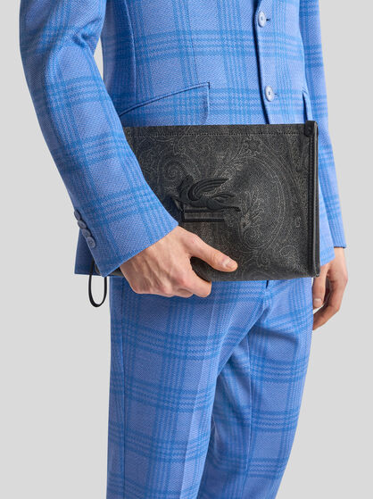 LARGE ARNICA POUCH WITH PEGASO DETAIL
