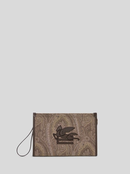 ETRO ESSENTIAL LARGE JACQUARD POUCH