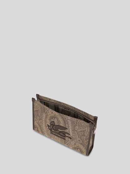 ETRO ESSENTIAL LARGE JACQUARD POUCH