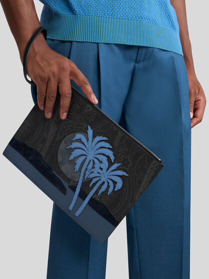 ARNICA POUCH WITH STYLISED LANDSCAPE