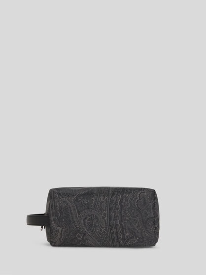MEDIUM NYLON POUCH WITH HANDLE AND ARNICA MOTIF
