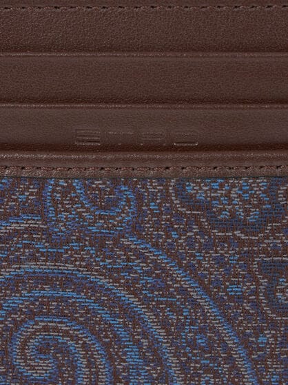 ETRO ESSENTIAL JACQUARD CARD HOLDER
