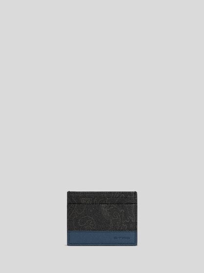 ARNICA CARD HOLDER WITH LEATHER INSERT