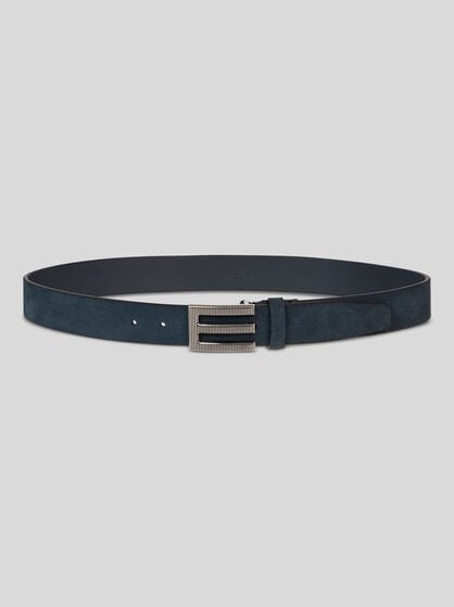 BELT WITH MONOGRAM BUCKLE
