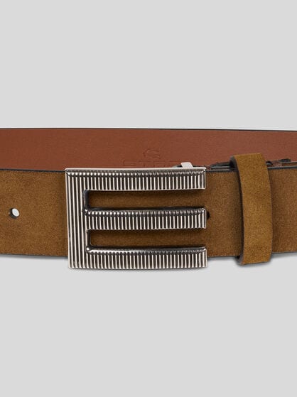 BELT WITH MONOGRAM BUCKLE