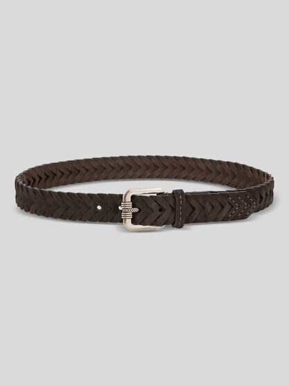 WOVEN SUEDE BELT