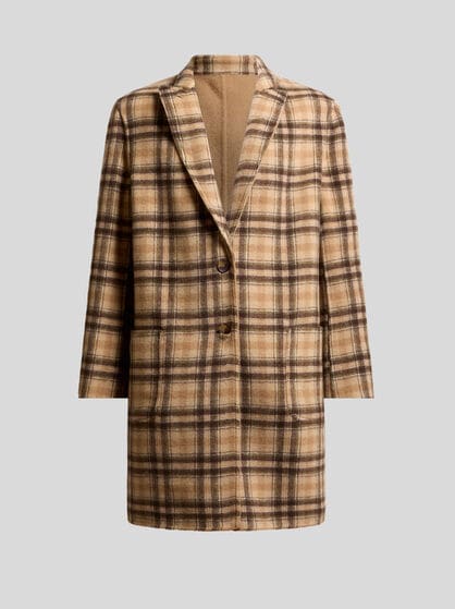 REVERSIBLE WOOL-BLEND COAT